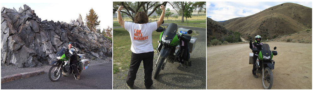 Jayne and KLR photo
        montage